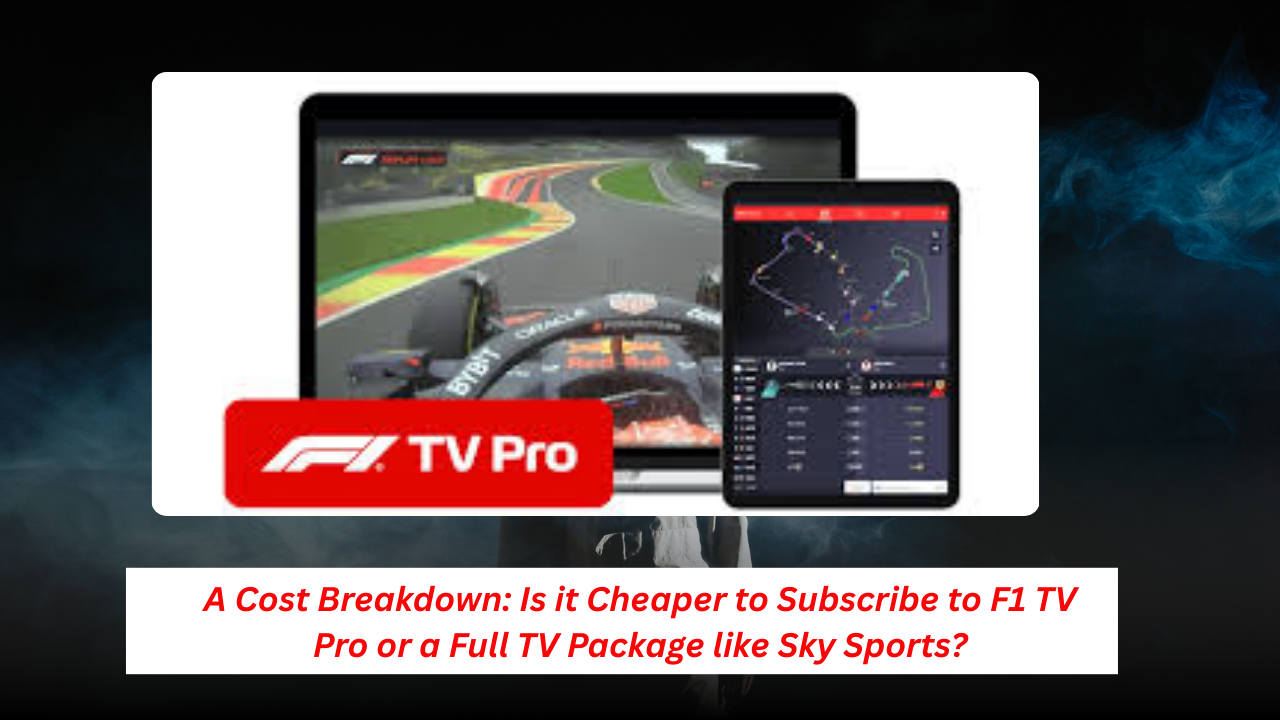 Cheaper to Subscribe to F1 TV Pro