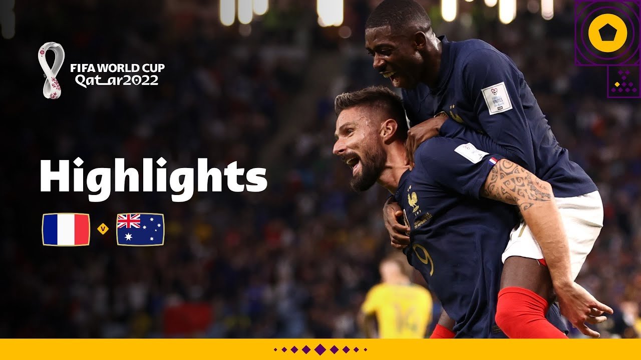 Giroud equals Henry's record | France v Australia highlights |
