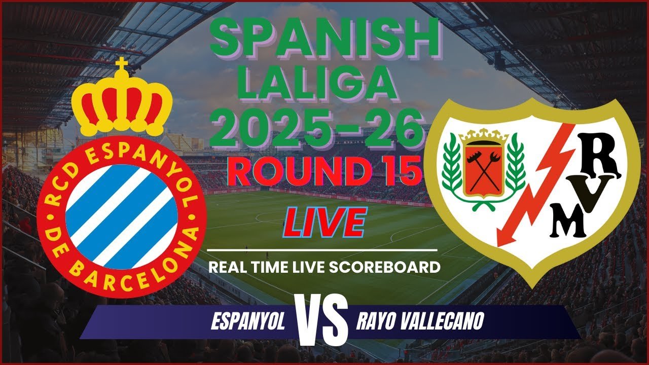 Espanyol vs Rayo Vallecano Live Scores | 2025-26 Spanish LaLiga