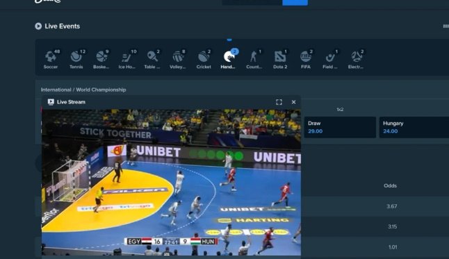 Can I watch handball live online without cable worldwide?
