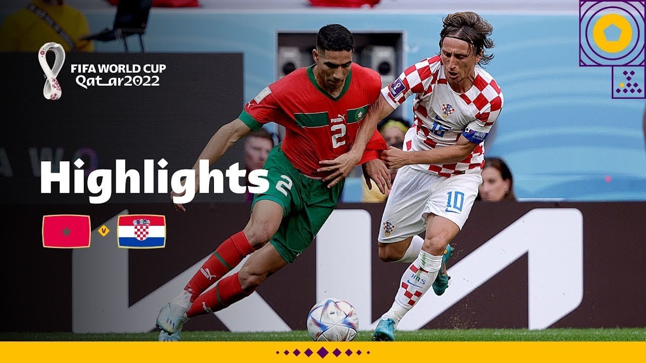 Modric and Hakimi go head-to-head | Morocco v Croatia highlights