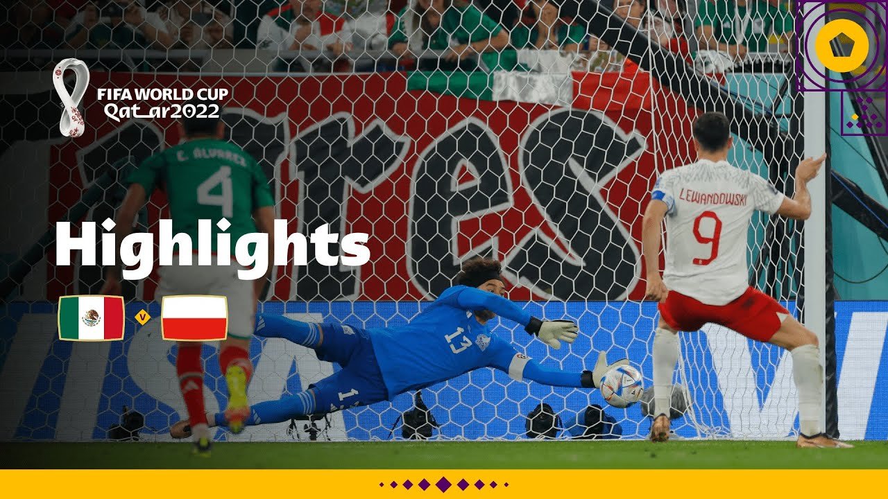 Ochoa HEROICS deny Lewandowski | Mexico v Poland highlights 2022