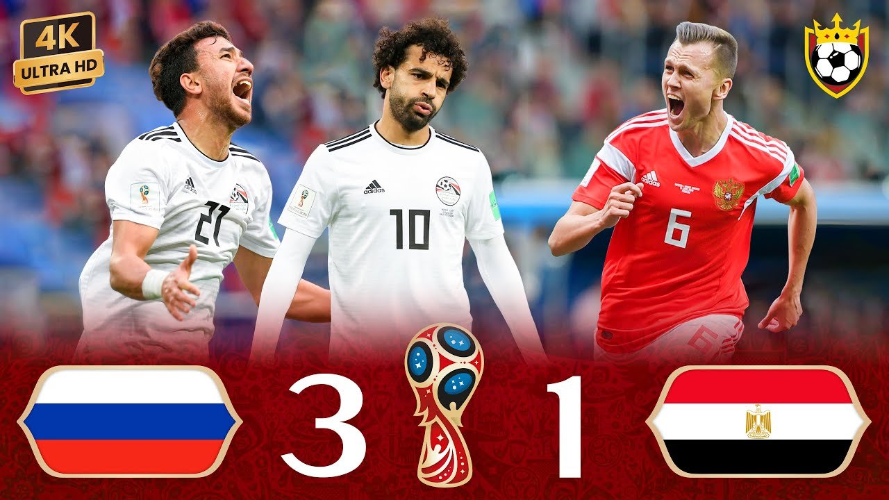 Russia destroys Egypt and expels Mohamed Salah from the World