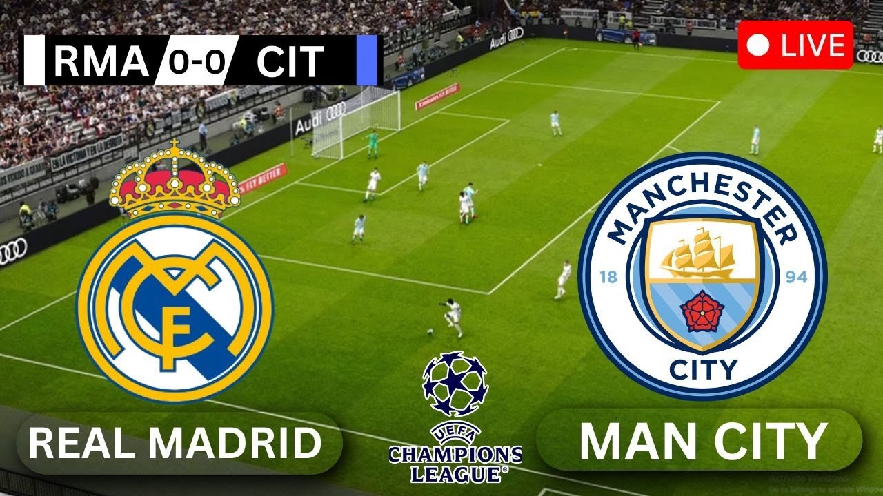 🔴 LIVE: Real Madrid vs Man City | UEFA Champions League 2025 | eFootball PES 2021 Full Match